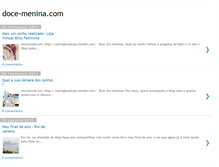 Tablet Screenshot of doce-menina.com